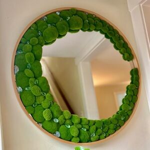 Custom moss and gem stone mirror, follow @kaitsmoss88 on IG